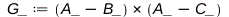 G_ := Typesetting:-delayCrossProduct(Physics:-Vectors:-`+`(A_, `+`(`-`(B_))), Physics:-Vectors:-`+`(A_, `+`(`-`(C_)))); 