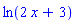 ln(2*x+3)