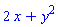 2*x+y^2