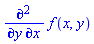 diff(f(x, y), x, y)