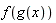 f(g(x))