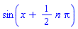 sin(x+(1/2)*n*Pi)