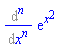 Diff(exp(x^2), `$`(x, n))