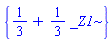 {1/3+(1/3)*_Z1}