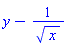 y-1/x^(1/2)