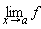 limit(f, x = a)