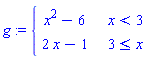 g := PIECEWISE(`?`, `?`)