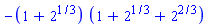 -(1+2^(1/3))*(1+2^(1/3)+2^(2/3))