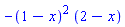 -(1-x)^2*(2-x)