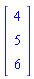 Vector(3, {(1) = 4, (2) = 5, (3) = 6})