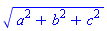 (a^2+b^2+c^2)^(1/2)