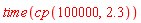 time(cp(100000, 2.3))