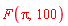 F(Pi, 100)