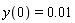 y(0) = 0.1e-1
