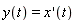 y(t) = (D(x))(t)