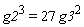 g2^3 = 27*g3^2