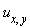 u[x, y]