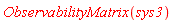 ObservabilityMatrix(sys3)