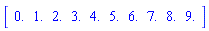 Vector[row]([0., 1., 2., 3., 4., 5., 6., 7., 8., 9.])