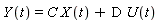 Y(t) = C*X(t)+D*U(t)