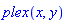 plex(x, y)
