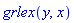 grlex(y, x)