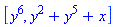 [y^6, y^2+y^5+x]
