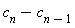 c[n]-c[n-1]