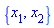 {x[1], x[2]}
