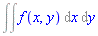 Int(Int(f(x, y), x), y)