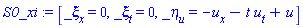 S0_xi := [_xi[x] = 0, _xi[t] = 0, _eta[u] = -u[x]-t*u[t]+u]