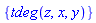 {tdeg(z, x, y)}