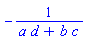 -1/(a*d+b*c)