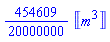 (454609/20000000)*Unit([m^3])