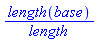 length(base)/length
