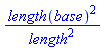 length(base)^2/length^2