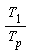 T[1]/T[p]
