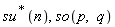 (LinearAlgebra:-HermitianTranspose(su))(n), so(p, q)