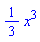 (1/3)*x^3