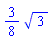 (3/8)*3^(1/2)