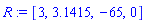 [3, 3.1415, -65, 0]