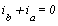 i[b]+i[a] = 0
