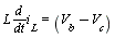 L*d*i[L]/dt = V[b]-V[c]