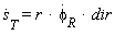 diff(s[T](t), t) = r*(diff(phi[R](t), t))*dir