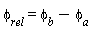 phi[rel] = phi[b]-phi[a]