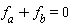 f[a]+f[b] = 0