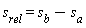 s[rel] = s[b]-s[a]