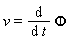 v = diff(Phi, t)