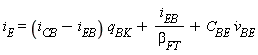 i[E] = (i[CB]-i[EB])*q[BK]+i[EB]/beta[FT]+C[BE]*(diff(v[BE](t), t))