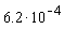 6.2*10^(-4)